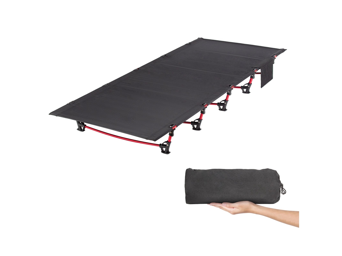 Leogreen Cama Plegable Compacta, Ultraligera Portátil Fuerte Y Resistente, 192 X 70 X 17cm, Carga Máxima 150 Kg, Para Camping, Playa, Viajes, Escalada