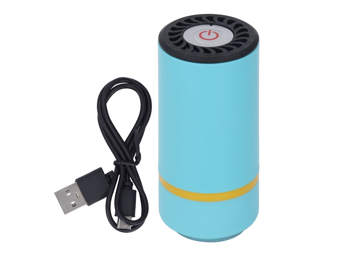 Selladora Al Vacío Eléctrica Portátil Con Batería Para Alimentos Y Ropa - Azul Lago