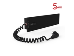 Calefactor eléctrico inteligente para baño, 400 x 100 cm, con temporizador ecológico, 24 W, color negro, Laris