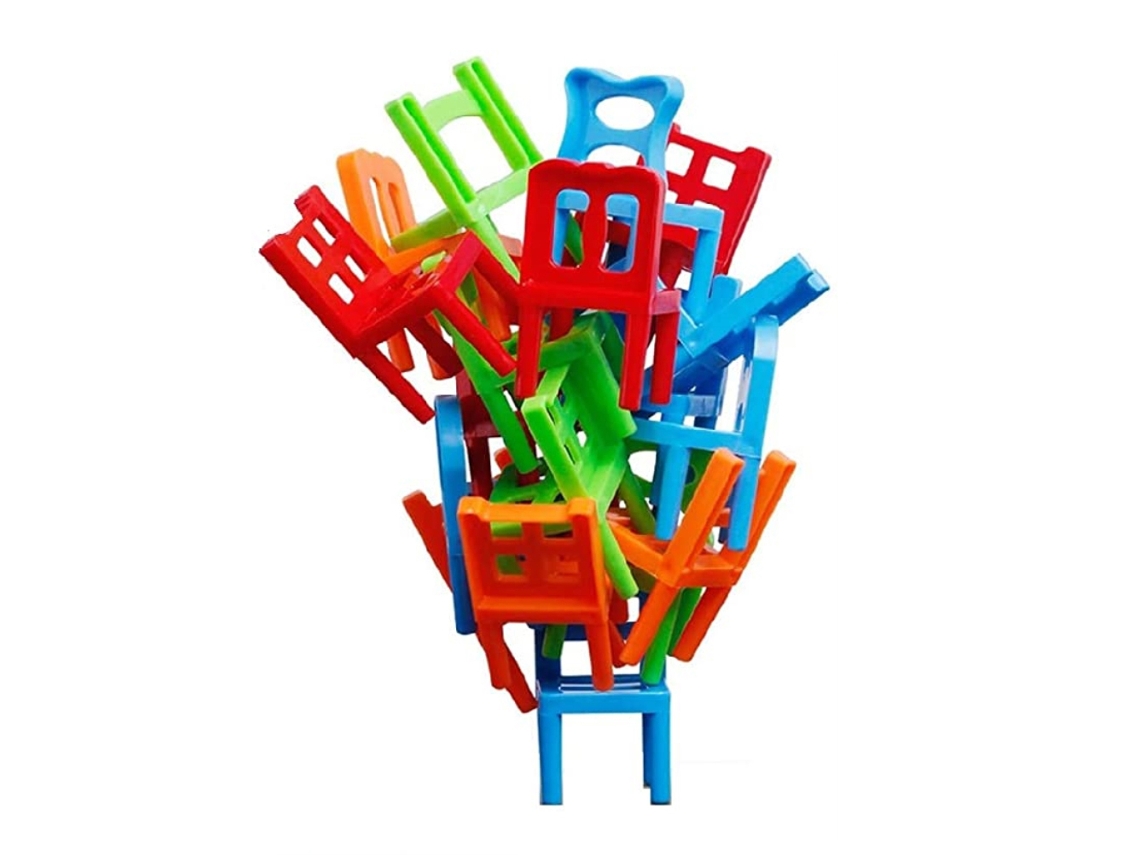 Juego De Apilar Sillas De Equilibrio Inteligente Multijugador Torre De Sillas Para Fiesta Familiar