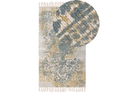 Alfombra de patrón oriental BELIANI Boyali de Viscosa Verde 80x150