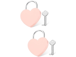 Candados Candado 2 Piezas Bloqueo Del Corazón Mochila Llave