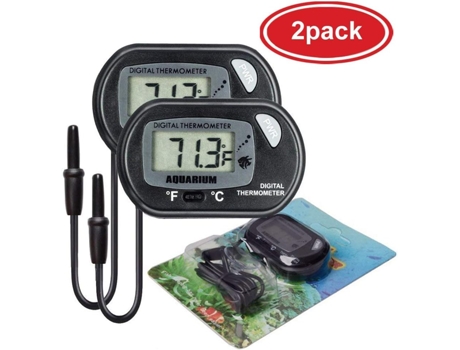 Termómetro Digital LCD para acuario, 2 uds., temperatura del terrario del agua del tanque de peces