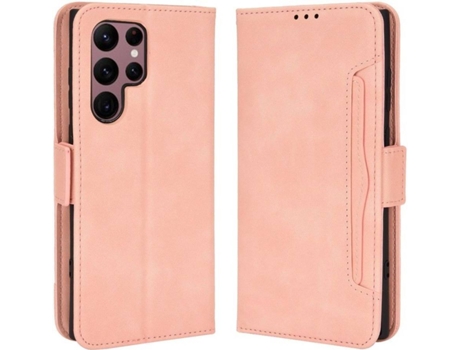 Funda Samsung Galaxy S22 Ultra HFS-HOUSE Cartera Rosa