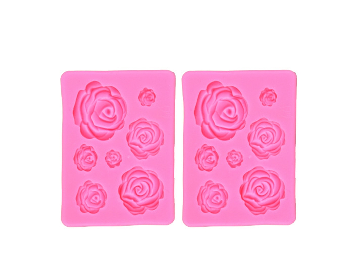 Molde de silicona con forma de rosa, para tartas y decoración de bodas, para dulces RNEMITERY