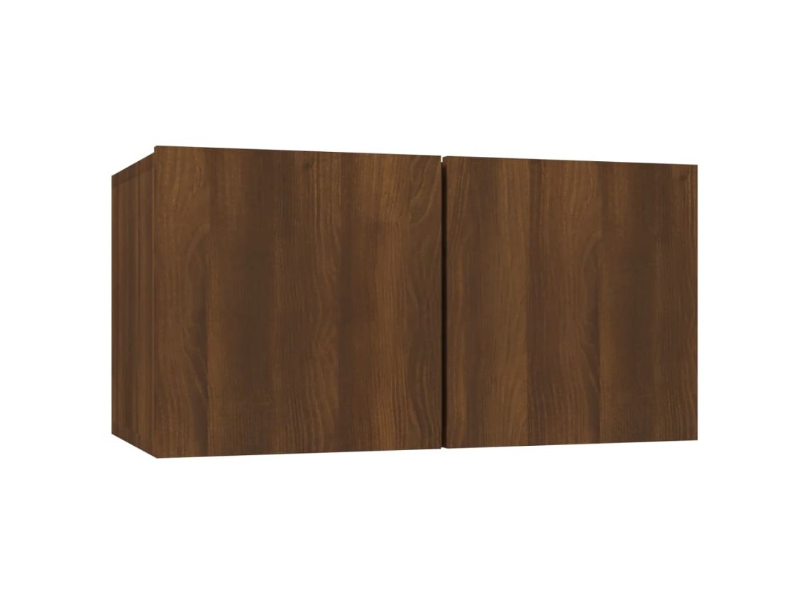 Mueble De Tv VIDAXL Marrón Madera contrachapada (60x30x30 cm )