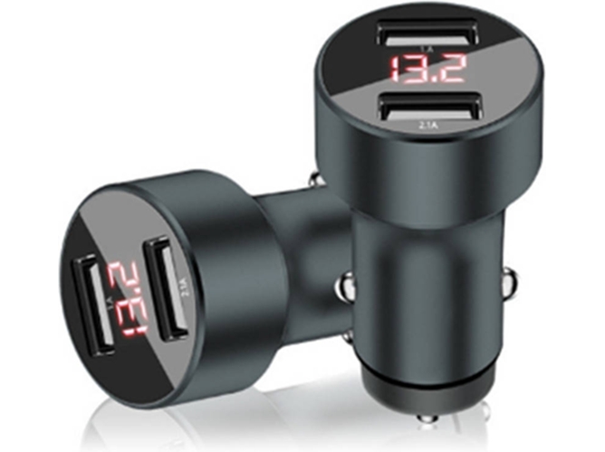 Adaptador WJS CT0913 (2 USB - Negro)