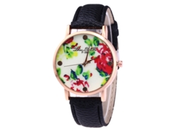 Elegante Reloj De Pulsera De Cuarzo Para Hombre Y Mujer (negro)