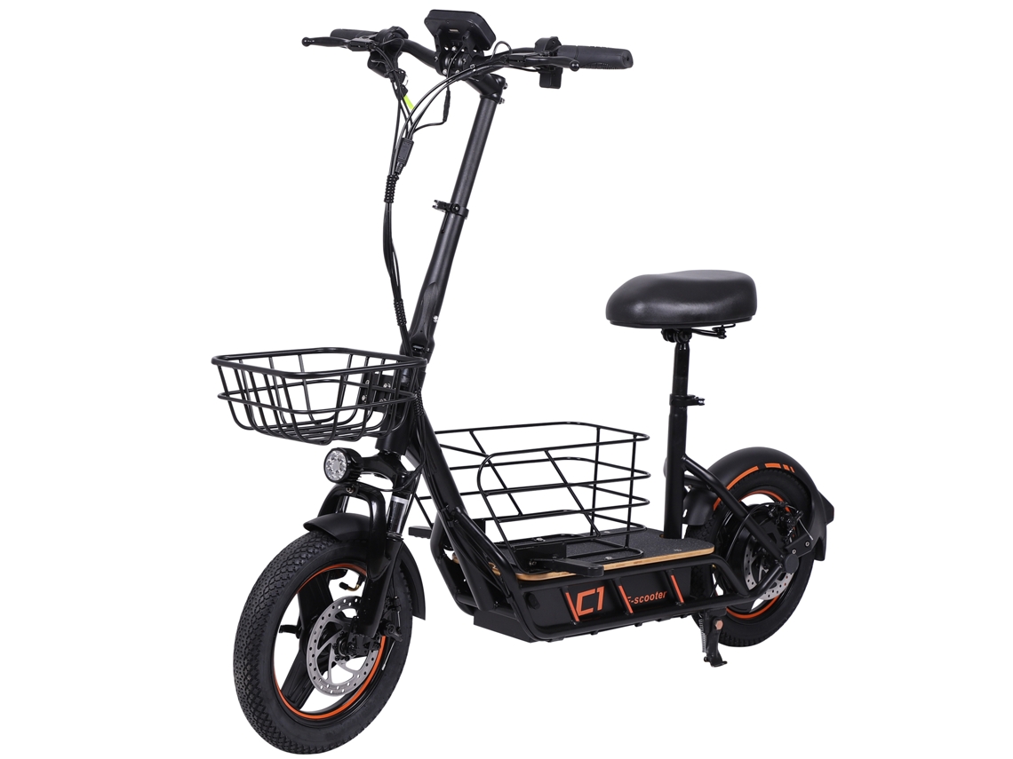 Patinete eléctrico plegable Freeboy H14, batería 36V 10Ah, cesta extraíble.