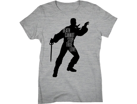 Camiseta ROCKINSTONE feminina que a morte não pode impedir o amor verdadeiro princesa noiva (M)