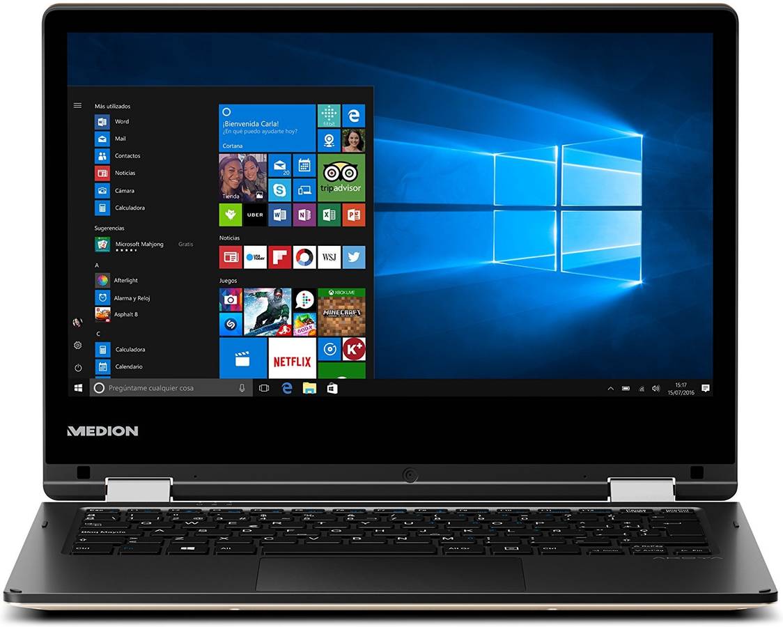 Portátil Convertible 2 en 1 MEDION E2221T-MD60688 (11.6'' - Intel Atom x5-Z8350 - RAM: 2 GB - 32 GB SSD - Intel HD 400)