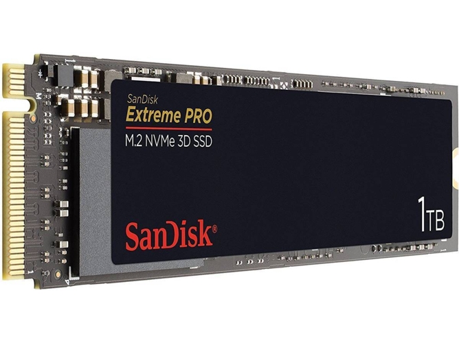 Disco SSD Interno SANDISK Extreme Pro (1 TB - M.2 PCI-Express - 3400 MB/s) — 3400 MB/s | M.2 PCIe 3.0 x 4 NVMe