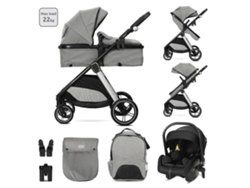 Carrito De Bebé Trio Convertible Aspen De Lorelli Hasta 22 Kg - Grey