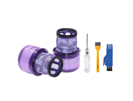 Reemplazo de filtros de 2 piezas para Dyson V11 Sv14, Kit de aspiradora con accionamiento de torsión Animal, con 2 cepillos de limpieza y 1 destorn...