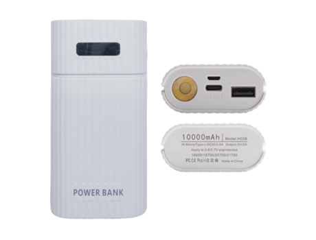 Universal conveniente soldadura libre a prueba de fuego linterna LED de carga rápida 2 X 18650 21700 cargador de batería carcasa teléfono inteligen...