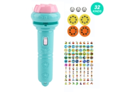 Jinwei-proyector Linterna Para Niños Con 32 Patrones De Animales Diferentes Juguete Luminoso Educativo Científico Azul