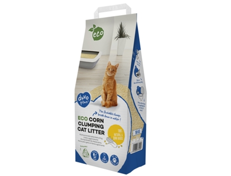 Arena Aglomerante Ecológica de Maíz para Gato DUVO+ (Cantidad: 3,5 Kg)