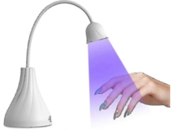 Lâmpada de Unha Uv Led, Mini Lotus Hands Free Light Rotacionável Nail Dryer Quick Dry Nail Polish Curaing Lamp Gooseneck Flash Cure Light GOKOCO