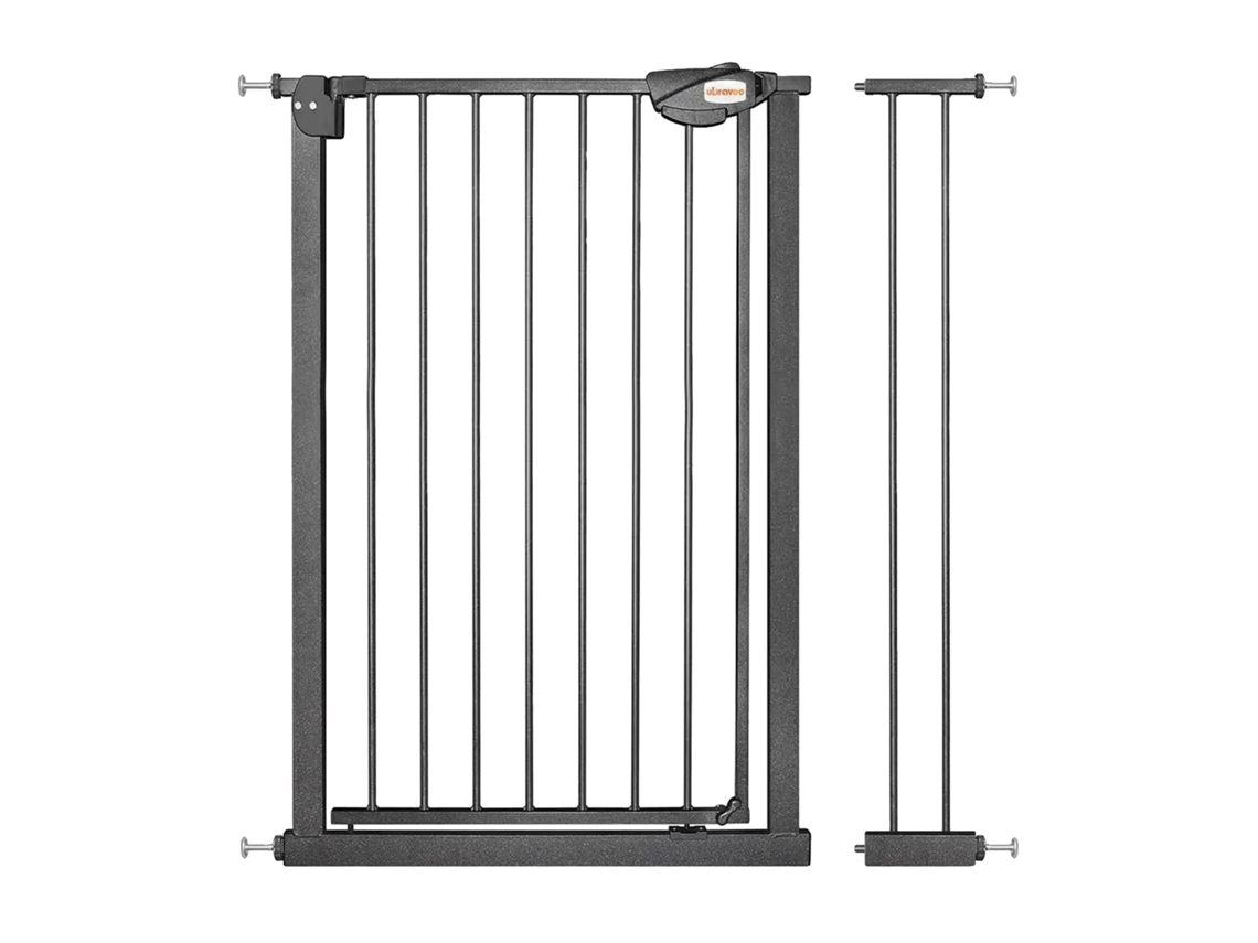 Barrera de seguridad para bebés, cierre automático, sistema de doble bloqueo, 85*94 cm