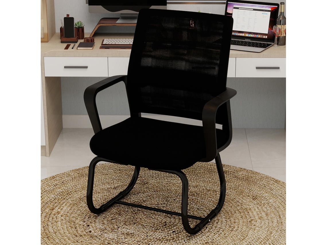 Silla de oficina moderna, suave, cómoda, de metal, varios colores.