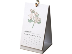 Calendario De Mesa 2025 | Calendario Mensual Floral