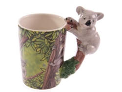 Taza con asa de koala, diseño de bosque PUCKATOR