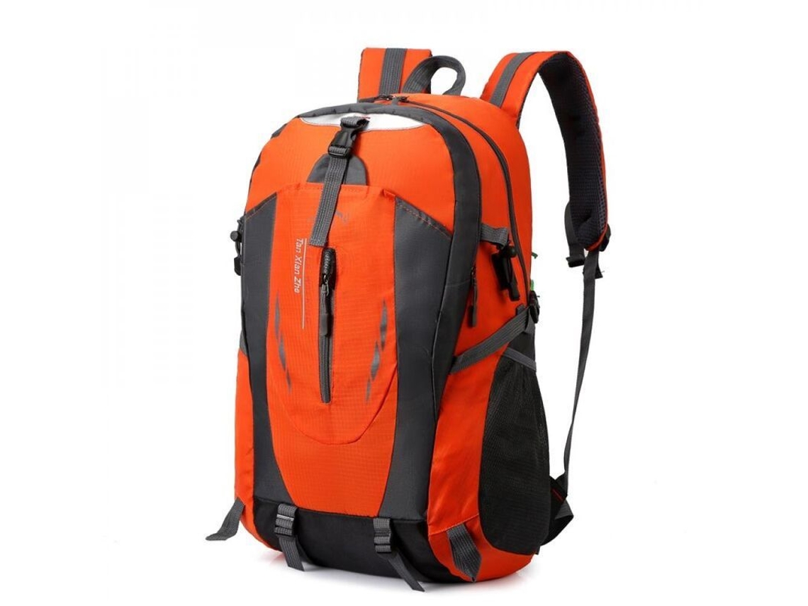2026-5076-mochila Impermeable Para Viajes Al Aire Libre Unisex De Gran Capacidad Ligera Para Senderismo Osz Naranja