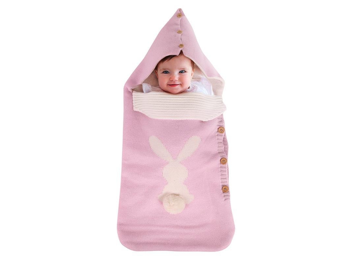 Saco De Dormir Para Bebé, Manta Suave Y Cálida Con Forma De Conejo, De 0 A 12 Meses, Rosa, Czhhmart