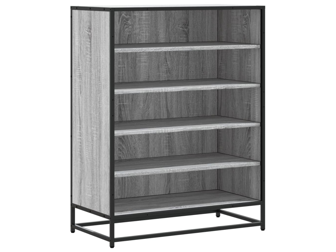 Zapatero de madera y derivados del metal, gris, Sonoma MAISON EXCLUSIVE, 75x38x97,5 cm