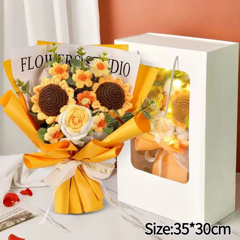 Ramos De Flores Tejidos A Mano, Ramos De Graduación Terminados Tejidos A Mano.