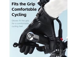 Cinza 2xl West Biking Luvas Ciclismo Fecho Automático Vento Forro Lã Quente Impermeáveis Flip-on Tela Sensível Toque Antiderrapantes
