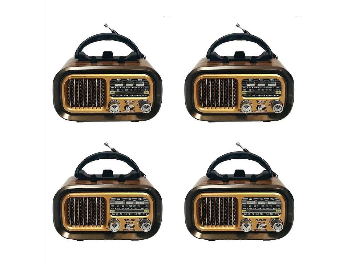 Radio portátil retro GOKOCO FM/AM/SW de banda completa