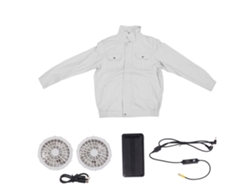 Chaqueta De Verano Con Ventilador, Incluye Batería Externa De 20000 Mah Para Uso En Interiores Y Exteriores (xxl).