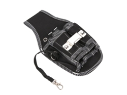 Bolsa lumbar para herramientas de electricista (multibolsillos, compatible con destornilladores y alicates)