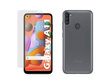 Carcasa + Protector de Pantalla Samsung Galaxy M11 TUMUNDOSMARTPHONE Pack Transparente