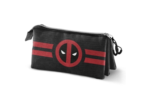 Deadpool Lines Estuche Portatodo Triple ECO, Negro