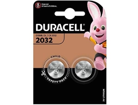Pilas Litio tipo Botón DURACELL CR2032 (2 Und)