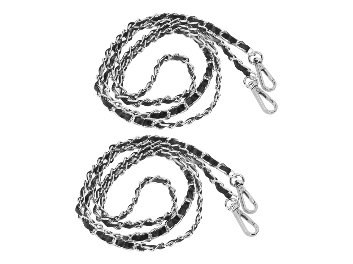 Correas De Cadena De Aluminio Y Metal De Cuero Sintético Para Bolsos De Mano Y De Hombro (repuesto)