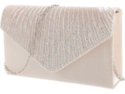 Bolso De Mano De Noche Ciieeo De Poliéster Con Pedrería, Elegante Bolso Para Mujer Para Fiestas.