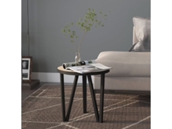 Mesita De Centro Mdf Color Roble Sonoma Ø35 Cm