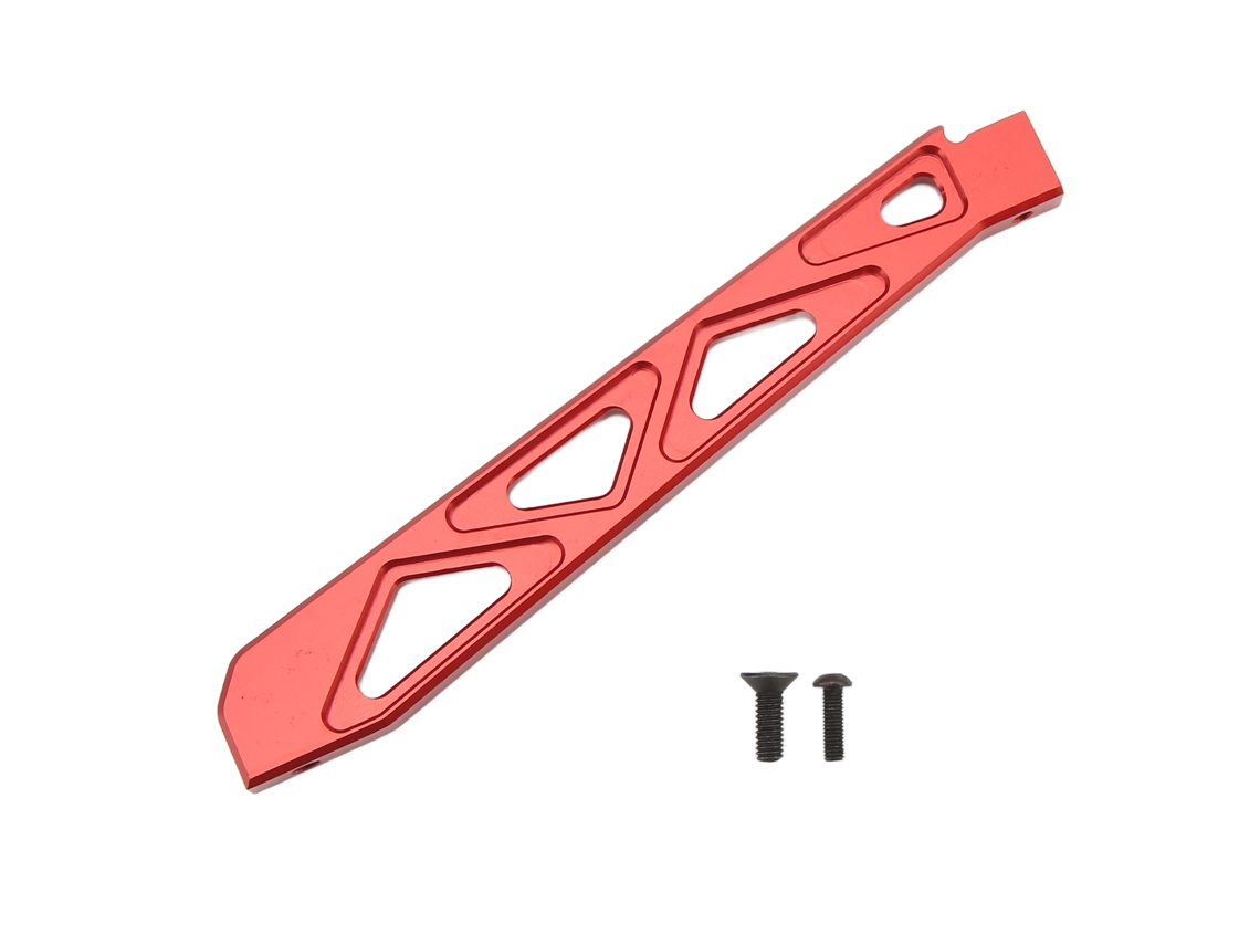 Ymsl Refuerzo De Chasis Delantero De Aluminio Para Coches Rc Arrma 1/7 1/8 Soporte De Chasis Rojo Hxl