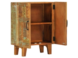 Aparador | Mueble De Comedor | Buffet Tallado A Mano Madera Maciza Reciclada 55x30x75 Cm Wsd178411