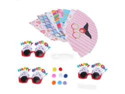 Gafas Divertidas Y Sombreros Cónicos Plegables Para Fiestas De Cumpleaños Infantiles Y De Adultos.