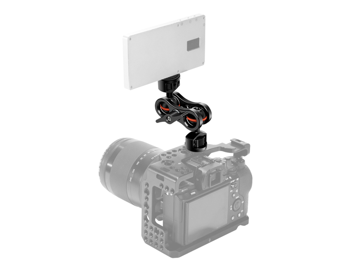 2026-brazo Mágico Para Monitor De Cámara, Soporte Extensible Con Cabeza Esférica, Montaje Para Monitor De Video