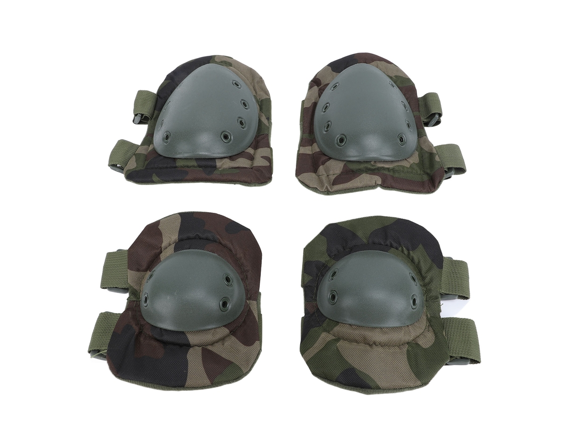 Juego De 4 Rodilleras Y Coderas Verdes, Protectores De Codos, Correas, Rodilleras De Mantenimiento De Ingeniería, Rodilleras Para Adultos, Coderas.