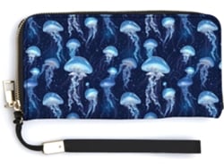 Cartera Cuero Con Cremallera Para Mujer Diseño Estampado