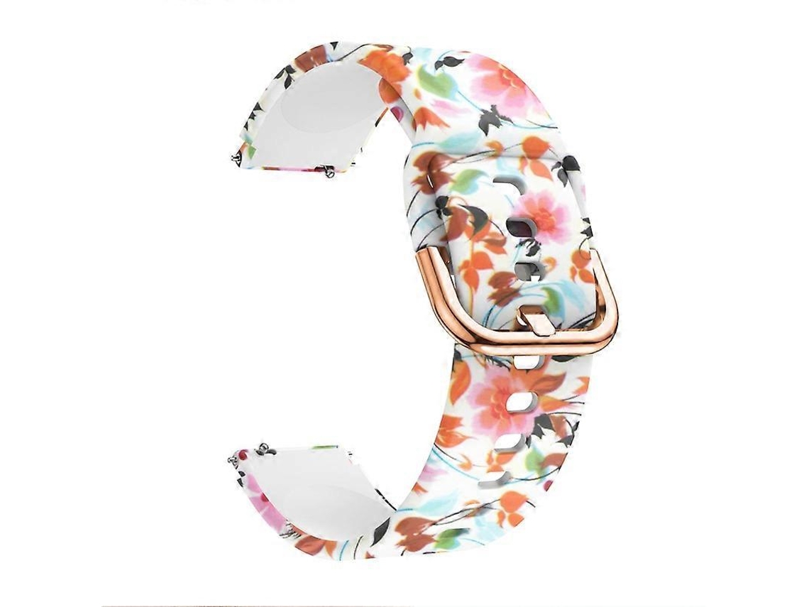 Pulsera de silicona con estampado de huella de pata blanca para Xiaomi Haylou LS01