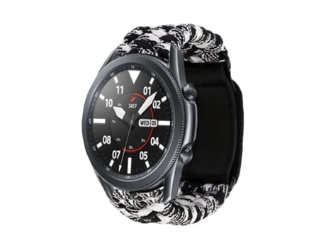 Pulsera de alambre trenzado para Ticwatch Pro 3 Blanco y Negro VEANXIN