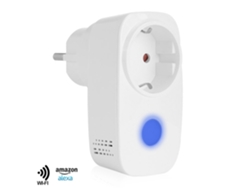 Enchufe Broadlink SP3 con control remoto wifi compatible con Alexa, 5 x 8 x 9 cm, color blanco.