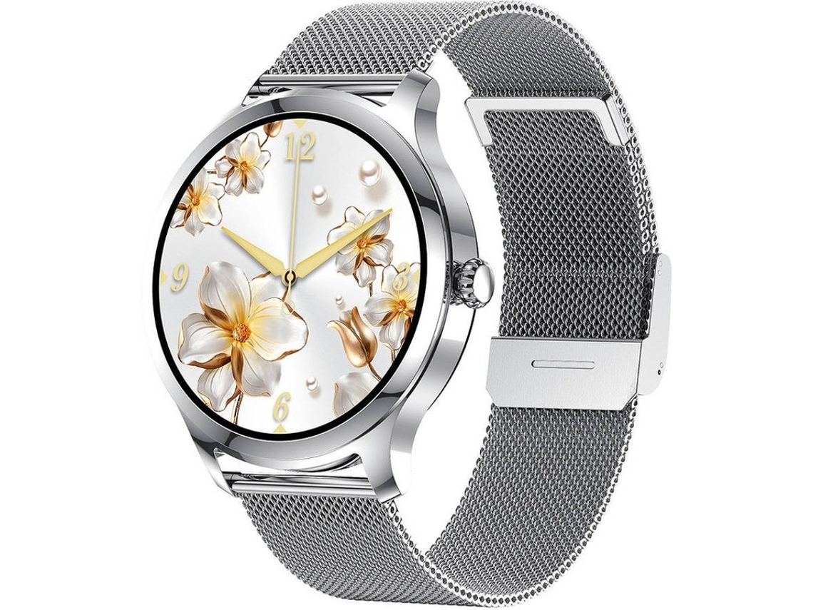 Reloj deportivo Yizhood para hombre y mujer con pantalla táctil OLED resistente al agua IP68 y seguimiento del rendimiento para Android e iOS (plata)